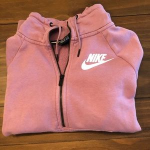 Pink Nike quarter-zip